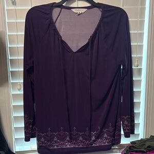Magnolia Grace Purple Textured Top